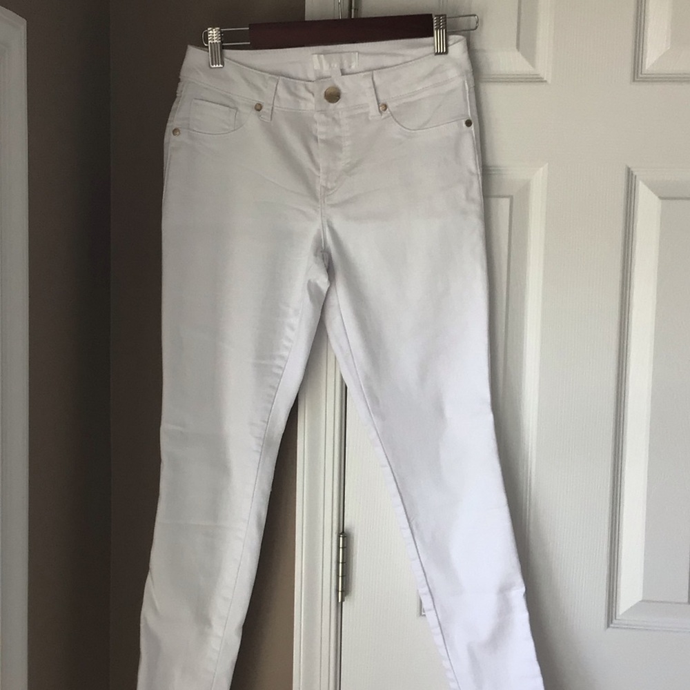 1822 Denim Women's White Skinny Jeans
